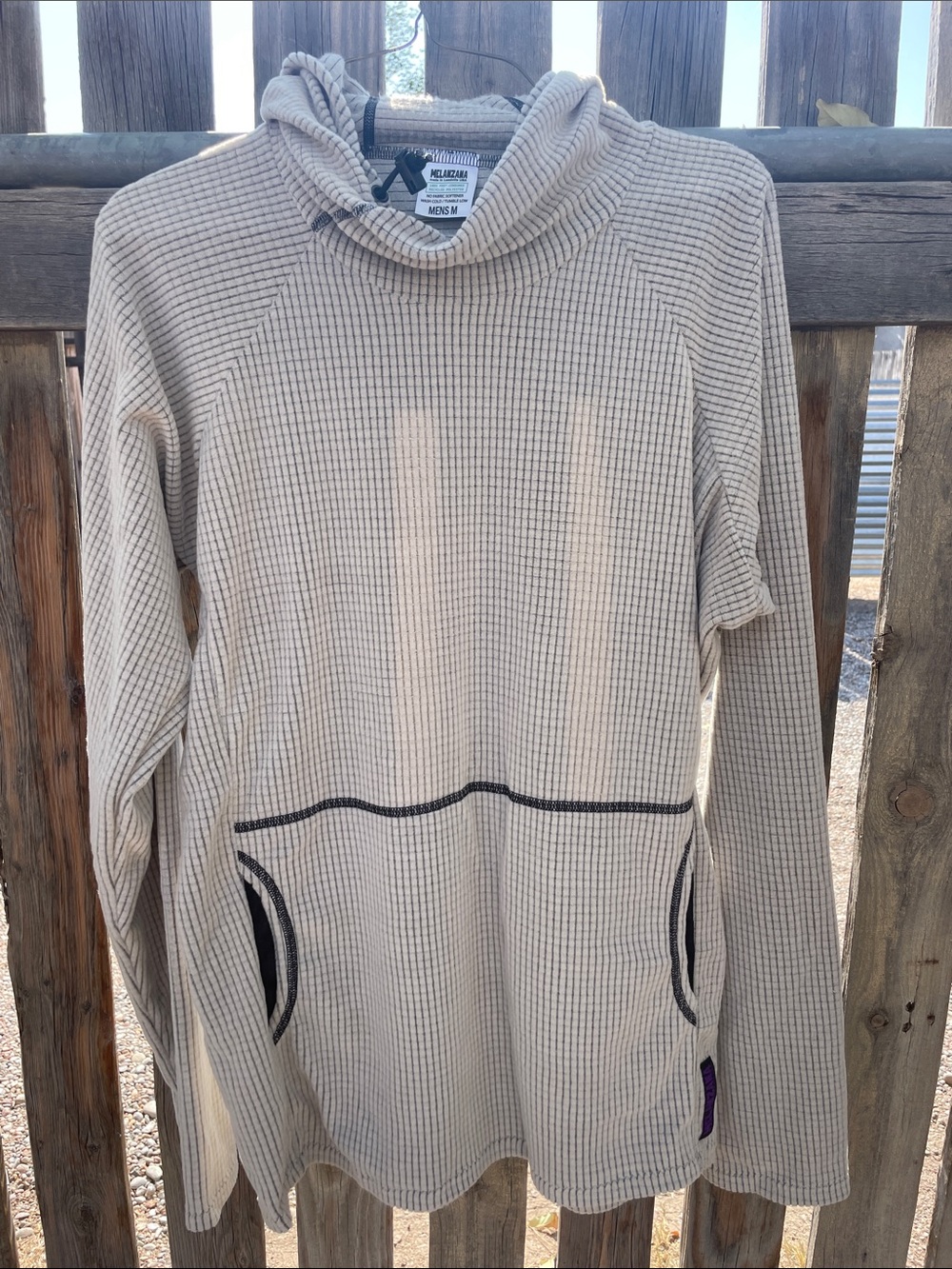 NEW Melanzana Men's M V2 microgrid hoodie Fog